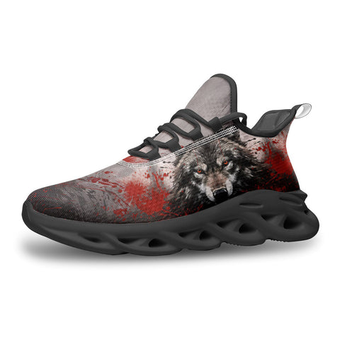 Sports Sneakers Bloody Wolf Art