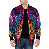 Bomber Jacket Neon Art Pattern