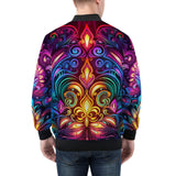 Bomber Jacket Neon Art Pattern