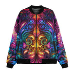 Bomber Jacket Neon Art Pattern