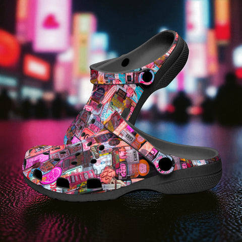 Classic Clogs Neon Signs Light Collage