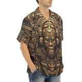 Hawaiian Shirt Gold Aztec Mystic Mechanisms