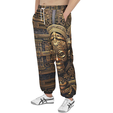 Men's Sweatpants Gold Aztec Mystic Mechanisms