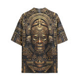 Hawaiian Shirt Gold Aztec Mystic Mechanisms