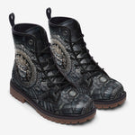 Leather Boots Ancient Aztec God