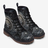 Leather Boots Ancient Aztec God
