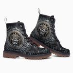 Leather Boots Ancient Aztec God
