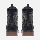 Leather Boots Ancient Aztec God