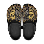 Classic Clogs Vintage Retro Sun and Moon Art