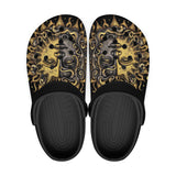Classic Clogs Vintage Retro Sun and Moon Art