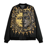 Bomber Jacket Vintage Retro Sun and Moon Art