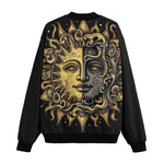 Bomber Jacket Vintage Retro Sun and Moon Art