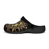 Classic Clogs Vintage Retro Sun and Moon Art