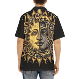 Hawaiian Shirt Vintage Retro Sun and Moon Art