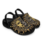 Classic Clogs Vintage Retro Sun and Moon Art
