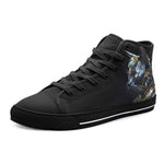 High-Top Canvas Shoes Cat with Swords and Armour