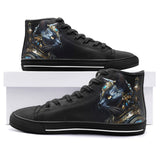 High-Top Canvas Shoes Cat with Swords and Armour