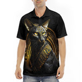 Men's Polo Shirt Mystic Egyptian Cat