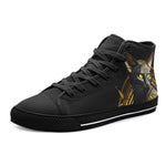 High-Top Canvas Shoes Mystic Egyptian Cat