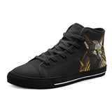 High-Top Canvas Shoes Mystic Egyptian Cat