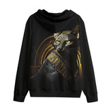 Men's Zip Up Hoodie Mystic Egyptian Cat