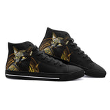 High-Top Canvas Shoes Mystic Egyptian Cat