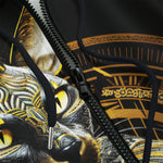 Men's Zip Up Hoodie Mystic Egyptian Cat