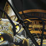 Men's Zip Up Hoodie Mystic Egyptian Cat