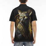 Men's Polo Shirt Mystic Egyptian Cat