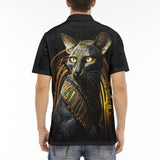 Men's Polo Shirt Mystic Egyptian Cat