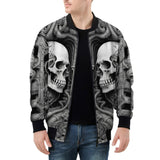 Bomber Jacket Futuristic Skull Art