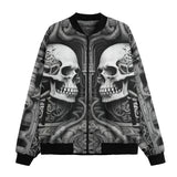 Bomber Jacket Futuristic Skull Art