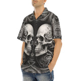 Hawaiian Shirt Futuristic Skull Art