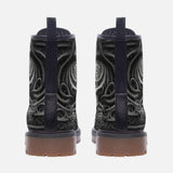 Leather Boots Futuristic Skull Art