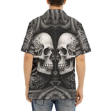 Hawaiian Shirt Futuristic Skull Art