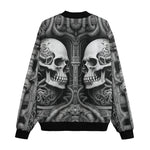 Bomber Jacket Futuristic Skull Art