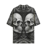 Hawaiian Shirt Futuristic Skull Art