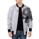 Bomber Jacket Wolf Artwork