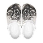 Classic Clogs Dragon Drawing Black and White
