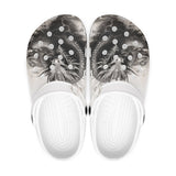 Classic Clogs Dragon Drawing Black and White