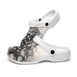 Classic Clogs Dragon Drawing Black and White