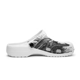 Classic Clogs Wolf Drawing Black and White