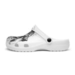 Classic Clogs Wolf Drawing Black and White