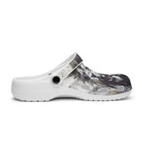 Classic Clogs Watercolor Lion Black and White