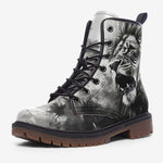 Leather Boots Lion Painting Art