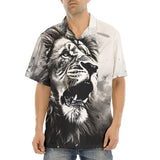 Hawaiian Shirt Lion Painting Art