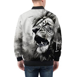 Bomber Jacket Lion Painting Art