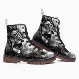 Leather Boots Lion Painting Art