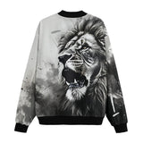 Bomber Jacket Lion Painting Art