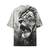 Hawaiian Shirt Lion Painting Art